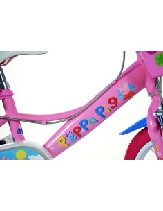 BICI DA BAMBINA MISURA 16" ART. 164R-PGS BICICLETTA DINO BIKES DA BIMBA LINEA PEPPA PIG 2
