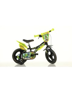BICI DA BAMBINO MISURA 12" ART. 612L-DS BICICLETTA DA BIMBO LINEA DINOSAURO ADVENTURE DINO BIKES