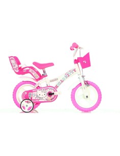 BICI DA BAMBINA MISURA 12" ART. 612GL-HK BICICLETTA DINO BIKES DA BIMBA LINEA HELLO KITTY
