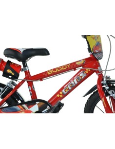 BICI DA BAMBINO MISURA 14" ART. 414U-CR BICICLETTA DINO BIKES DA BIMBO LINEA CARS 2