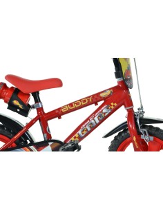 BICI DA BAMBINO MISURA 12" ART. 412UL-CR BICICLETTA DINO BIKES DA BIMBO LINEA CARS 2