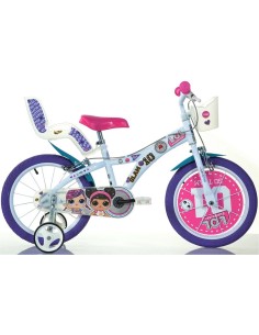 BICI DA BAMBINA MISURA 16" ART. 616G-LOL BICICLETTA DINO BIKES DA BIMBA LINEA LOL SURPRISE