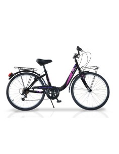 BICI BAMBINA DINO BIKES LINEA AURELIA BICICLETTA CITY BIKE BIMBA MODELLO SUMMERTIME MISURA 24" CON CAMBIO 6V 2
