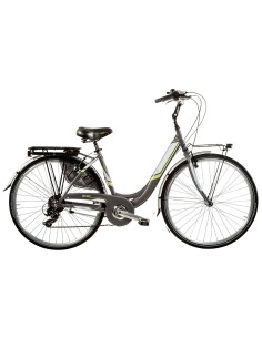 BICI IN ALLUMINIO DA DONNA MISURA 28 BICICLETTA LINEA VENERE LUSSO CITY BIKE CON CAMBIO 7V COMPLETA DI ACCESSORI CON LUCI A LED 2