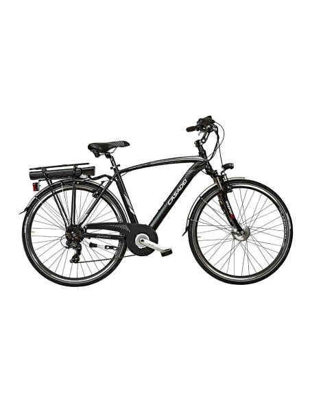 BICI E-BIKE CITY BIKE 28 ZEFIRO 7V ANSMANN 36V-11,4AH MOTORE POSTERIORE V-BRAKE FORCELLA AMMORTIZZATA