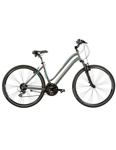 BICI IBRIDO 28 AURA DONNA 24V ACERA FORCELLA AMMORTIZZATA