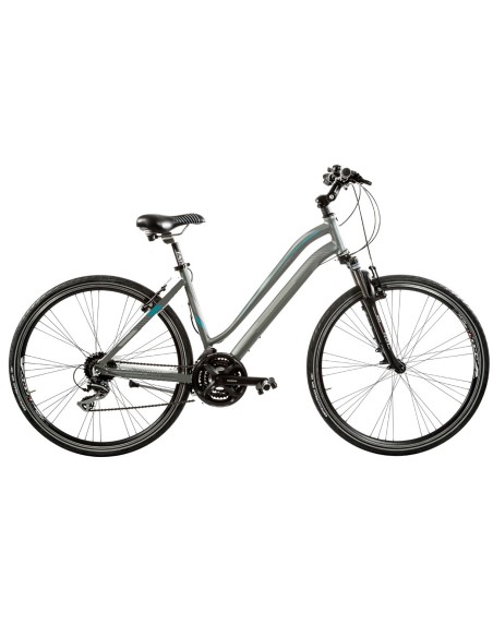 BICI IBRIDO 28 AURA DONNA 24V ACERA FORCELLA AMMORTIZZATA
