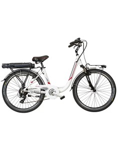 BICI E-BIKE 6V DONNA MISURA 26 MOTORE ANTERIORE E BATTERIA ANSMANN 35NM 250W 36V 11.4AH E-VEN6V BICICLETTA CITY BIKE 2