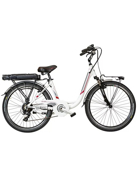 BICI E-BIKE 6V DONNA MISURA 26 MOTORE ANTERIORE E BATTERIA ANSMANN 35NM 250W 36V 11.4AH E-VEN6V BICICLETTA CITY BIKE