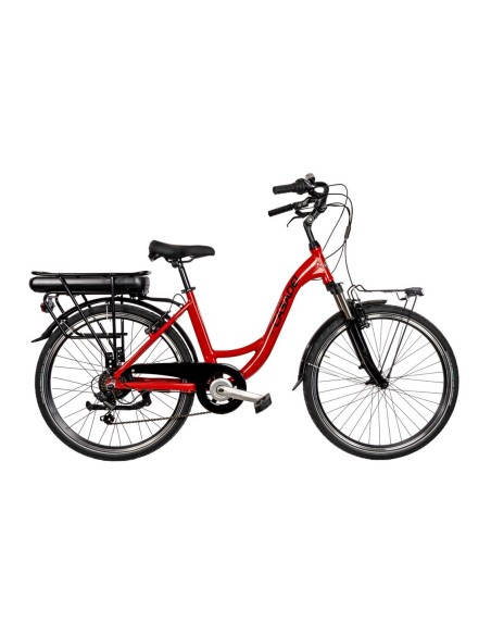 BICI E-BIKE VENERE 26 6V BATTERIA PORTAPACCHI 36V-14AH MOTORE POSTERIORE V-BRAKE FORCELLA AMMORTIZZATA
