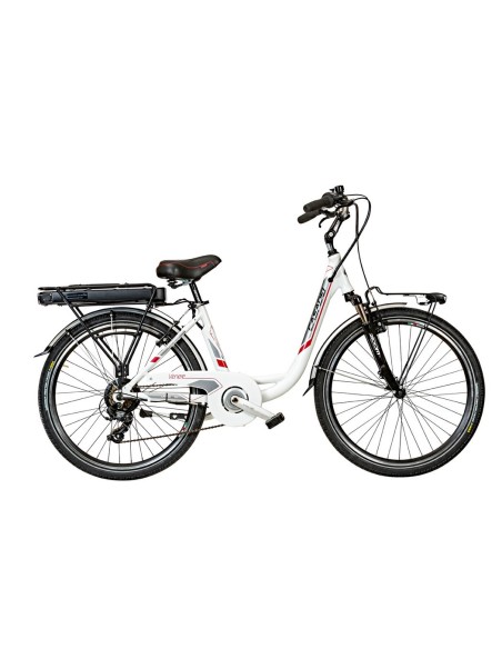 BICI E-BIKE VENERE 26 6V BATTERIA PORTAPACCHI 36V-15,6AH MOTORE POSTERIORE V-BRAKE FORCELLA AMMORTIZZATA