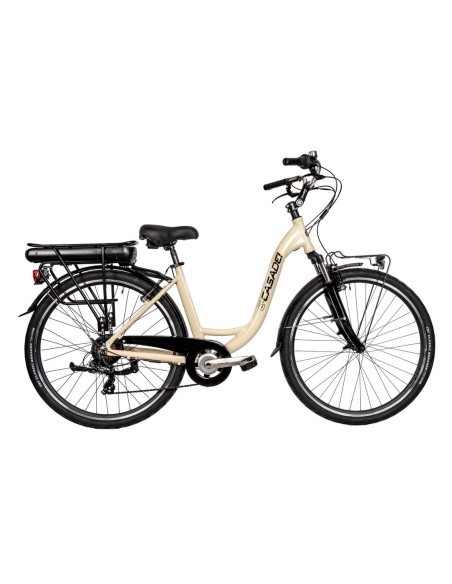 BICI E-BIKE VENERE 28 6V BATTERIA PORTAPACCHI 36V-14AH MOTORE POSTERIORE V-BRAKE FORCELLA AMMORTIZZATA