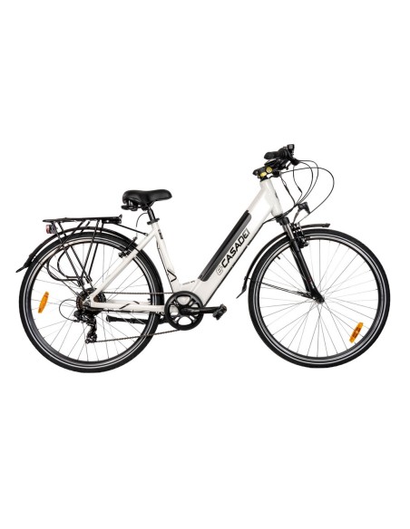 BICI E-BIKE VENERE 28 7V BATTERIA INTEGRATA 36V-10.4AH MOTORE POSTERIORE V-BRAKE FORCELLA AMMORTIZZATA