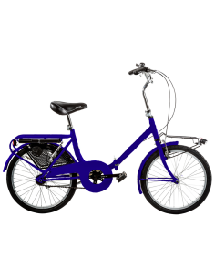 BICI RICHIUDIBILE MISURA 20 BICICLETTA PIEGHEVOLE STILE GRAZIELLA UNISEX PER ADULTI GRZ20 COMPLETA DI ACCESSORI CON LUCI A LED 2