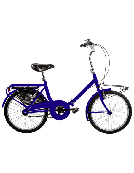 BICI RICHIUDIBILE MISURA 20 BICICLETTA PIEGHEVOLE STILE GRAZIELLA UNISEX PER ADULTI GRZ20 COMPLETA DI ACCESSORI CON LUCI A LED