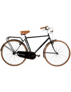 BICI MISURA 28 UOMO LINEA OLANDA RETRO LUSSO BICICLETTA CITY BIKE SENZA CAMBIO MANUBRIO ALLUMINIO COMPLETA DI ACCESSORI CON FILE 2