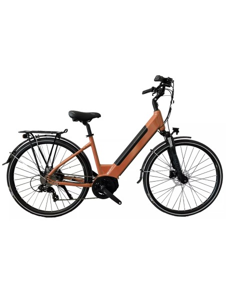 BICI E-BIKE VENERE 28 8V BATTERIA INTEGRATA 36V-17AH OLI MOVE PLUS 80NM FRENI A DISCO IDRAULICO FORCELLA AMMORTIZZATA