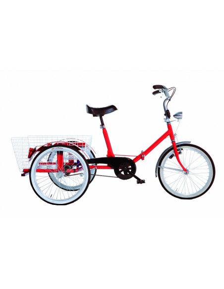 CICLO 3 RUOTE 20 C/DIFF. ROSSO