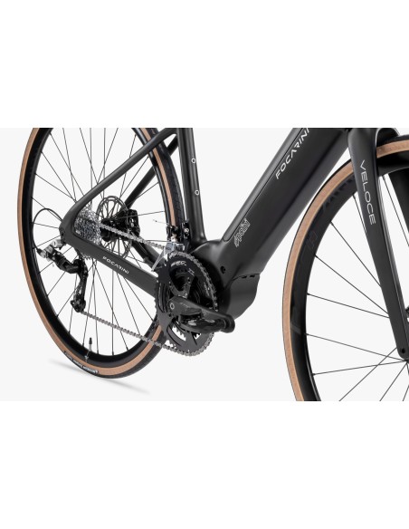 BICI ELETTRICA DA CORSA IN CARBONIO Focarini Veloce BICICLETTA DA STRADA MOTORE POLINI Ep3+ Evo 75 Nm BATTERIA INTEGRATA 500WH