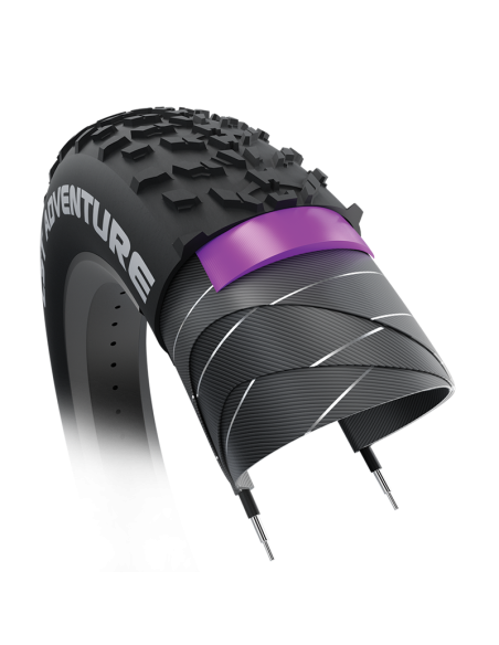 COPERTONE PER BICI FAT BIKE CST ADVENTURE  ANTIFORATURA 20x4.00 (100-406) CMT-07 RIGIDO NERO