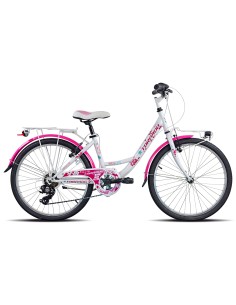 CICLO 611 KELLY MTB24 6V BIANCO/FUXIA