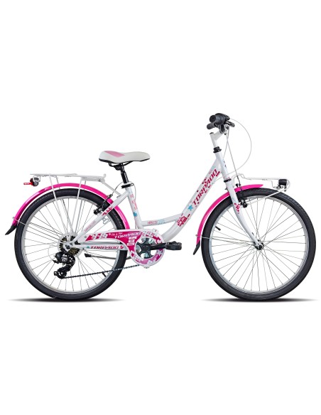 CICLO 611 KELLY MTB24 6V BIANCO/FUXIA