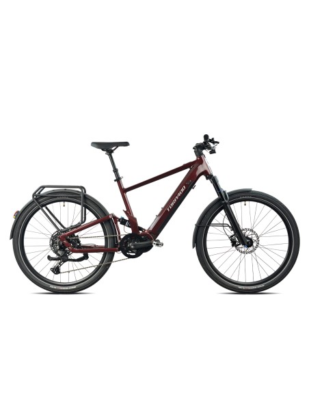 E-BIKE 27.5 NOVA FS 42  ROSSO CUES 10V
