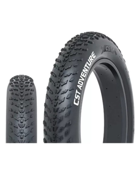 COPERTONE PER BICI FAT BIKE CST ADVENTURE ANTIFORATURA 20x4.00 (100-406) CMT-07 PNEUMATICO RIGIDO NERO