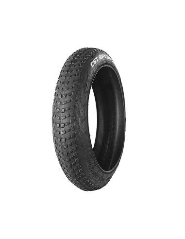 COPERTONE PER BICI FAT BIKE CST BFT MISURA 20 x 4.00 (ETRTO 100-406) C1752 PNEUMATICO TASSELLATO RIGIDO NERO CON SCRITTA BIANCA