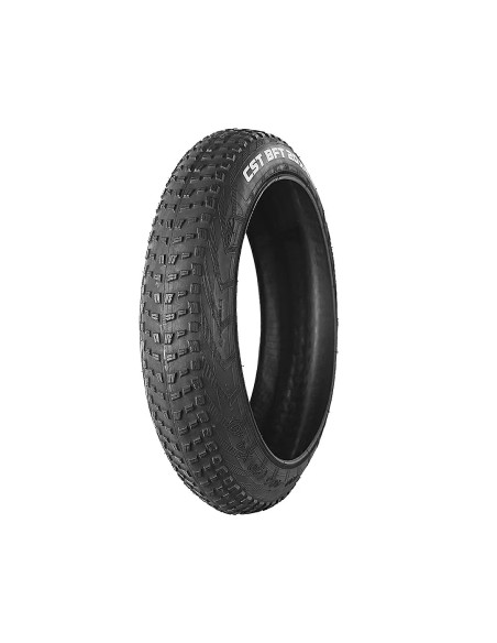 COPERTONE PER BICI FAT BIKE CST BFT MISURA 20 x 4.00 (ETRTO 100-406) C1752 PNEUMATICO TASSELLATO RIGIDO NERO CON SCRITTA BIANCA