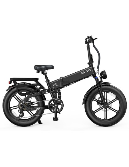 BICI E-BIKE 20" BICICLETTA BIAMMORTIZZATA FAT BIKE OVIVO HYPER V2 PRO 2.0 BATTERIA INTEGRATA 48V 20AH MOTORE BAFANG 250W 80NM