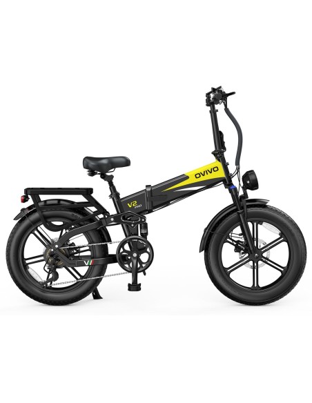 BICI E-BIKE 20" BICICLETTA BIAMMORTIZZATA FAT BIKE OVIVO HYPER V2 PRO 2.0 BATTERIA INTEGRATA 48V 20AH MOTORE BAFANG 250W 80NM