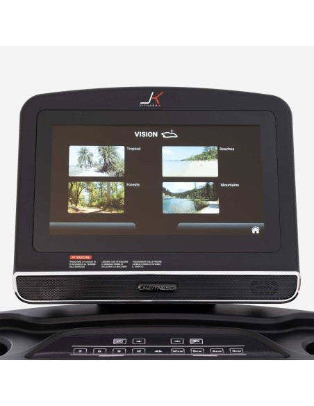 JK FITNESS JK 194 PRO Tapis roulant 4.0 - 7.0 Hp AC 22 km/h 540 x 1600 schermo touch 15,6'' + fascia JK + Wi Fi + speakers BT +
