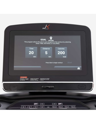 JK FITNESS JK 194 PRO Tapis roulant 4.0 - 7.0 Hp AC 22 km/h 540 x 1600 schermo touch 15,6'' + fascia JK + Wi Fi + speakers BT +