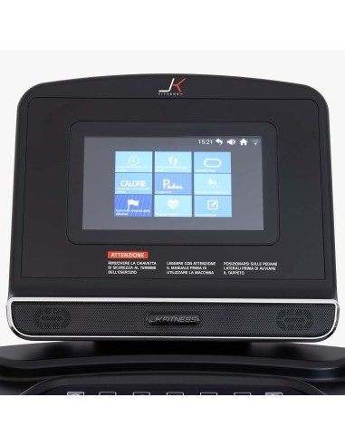 JK FITNESS LINEA HOME JK 194 Tapis roulant 4.0 - 7.0 Hp AC 22 km/h schermo touch 10'' + fascia JK + Wi Fi + speakers BT + ingres