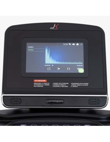 JK FITNESS LINEA HOME JK 194 Tapis roulant 4.0 - 7.0 Hp AC 22 km/h schermo touch 10'' + fascia JK + Wi Fi + speakers BT + ingres