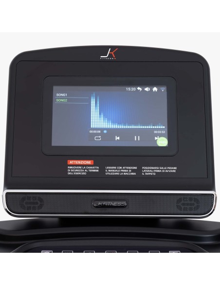 JK FITNESS LINEA HOME JK 194 Tapis roulant 4.0 - 7.0 Hp AC 22 km/h schermo touch 10'' + fascia JK + Wi Fi + speakers BT + ingres