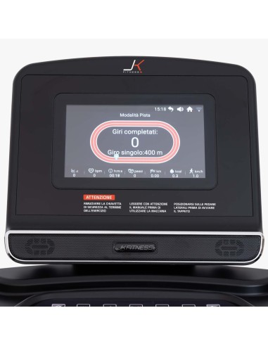JK FITNESS LINEA HOME JK 194 Tapis roulant 4.0 - 7.0 Hp AC 22 km/h schermo touch 10'' + fascia JK + Wi Fi + speakers BT + ingres