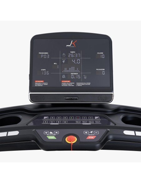 JK FITNESS JK174 Tapis roulant 3.75 - 4.75 Hp 22 km/h + fascia JK + speakers BT + ingresso MP3 LINEA HOME