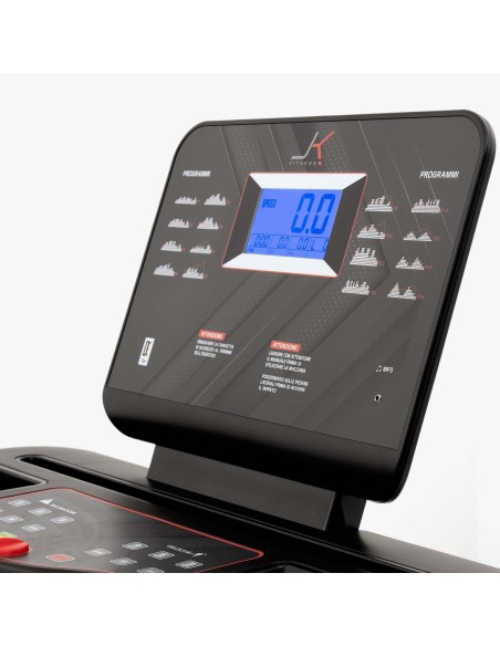 JK FITNESS LINEA HOME JK 114 PRO Tapis roulant 2.5 - 3.5 Hp 18 km/h + Ricevitore Cardio + speakers BT + ingresso MP3