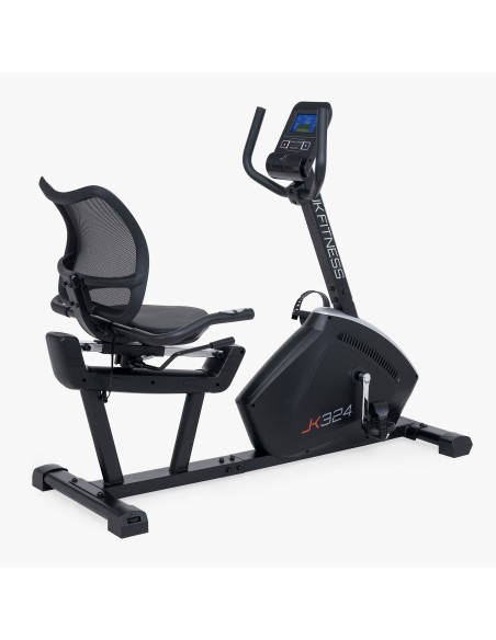 JK FITNESS LINEA HOME JK324 Cyclette Orizzontale RECUMBENT Elettromagnetica + Ricevitore Cardio + predisposizione apps