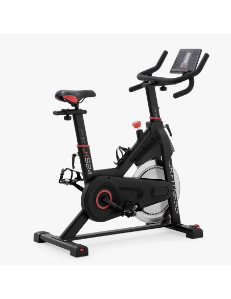 JK FITNESS SPIN BIKE JK524 LINEA HOME Indoor Cycle magnetica trasmissione a cinghia + Ricevitore cardio + predisposizione apps