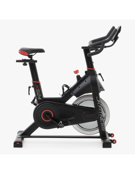 JK FITNESS SPIN BIKE JK524 LINEA HOME Indoor Cycle magnetica trasmissione a cinghia + Ricevitore cardio + predisposizione apps