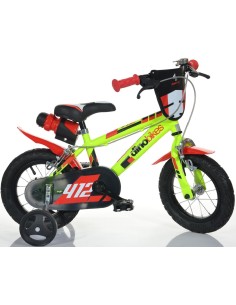 BICI DA BAMBINO A SFERA MISURA 12" ART. 412US-06 (ROSSO) + 412US-03 (GIALLO) BICICLETTA DA BIMBO MODELLO 412 DINO BIKES 2