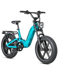 BICI E-BIKE MISURA 20 FAT BIKE JOBOBIKE VORTEX 48V 15AH 250W TELAIO IN ALLUMINIO DOPPIO AMMORTIZZATORE FRENI A DISCO IDRAULICI