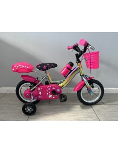 BICI BIMBA DA PASSEGGIO MISURA 12 TELAIO CROMATIZZATO MULTICOLORE BAMBINA MODELLO STARCOLOR 1V BICICLETTA NUOVO MODELLO