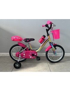 BICI BIMBA DA PASSEGGIO MISURA 14 TELAIO CROMATIZZATO MULTICOLORE MODELLO STARCOLOR 1V BICICLETTA BAMBINA NUOVO MODELLO