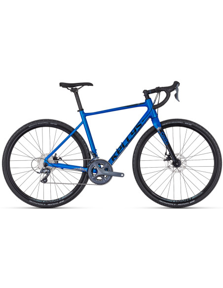 BICI GRAVEL UOMO IBRIDO KELLYS SOOT 30 BICICLETTA IN ALLUMINIO FORCELLA IN CARBONIO GRUPPO CAMBIO SHIMANO CLARIS 16V