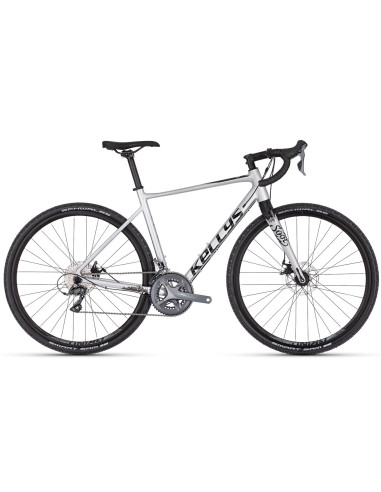 BICI GRAVEL UOMO IBRIDO KELLYS SOOT 30 BICICLETTA IN ALLUMINIO FORCELLA IN CARBONIO GRUPPO CAMBIO SHIMANO CLARIS 16V