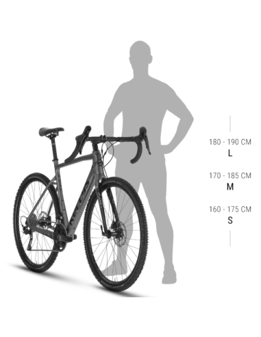 BICI GRAVEL UOMO IBRIDO KELLYS SOOT X50 BICICLETTA IN ALLUMINIO FORCELLA IN CARBONIO GRUPPO CAMBIO SHIMANO GRX RX400